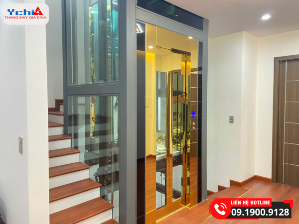 Thang máy vách kính do Ychilift sản xuất, lắp đặt