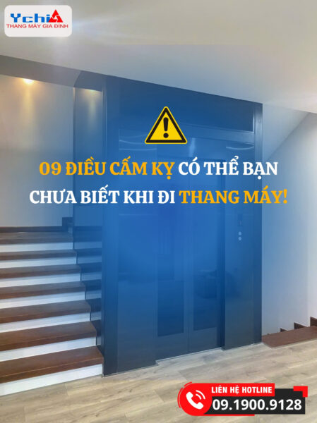 09 điều cấm kỵ khi đi thang máy