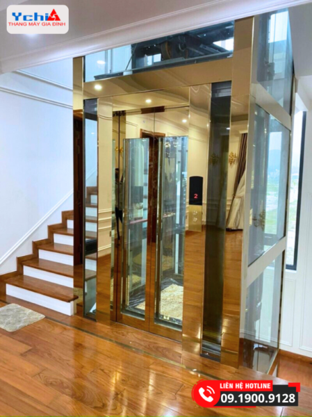 Thang máy gia đình Ychilift điểm tô thêm thẩm mỹ sang trọng cho ngôi nhà bạn