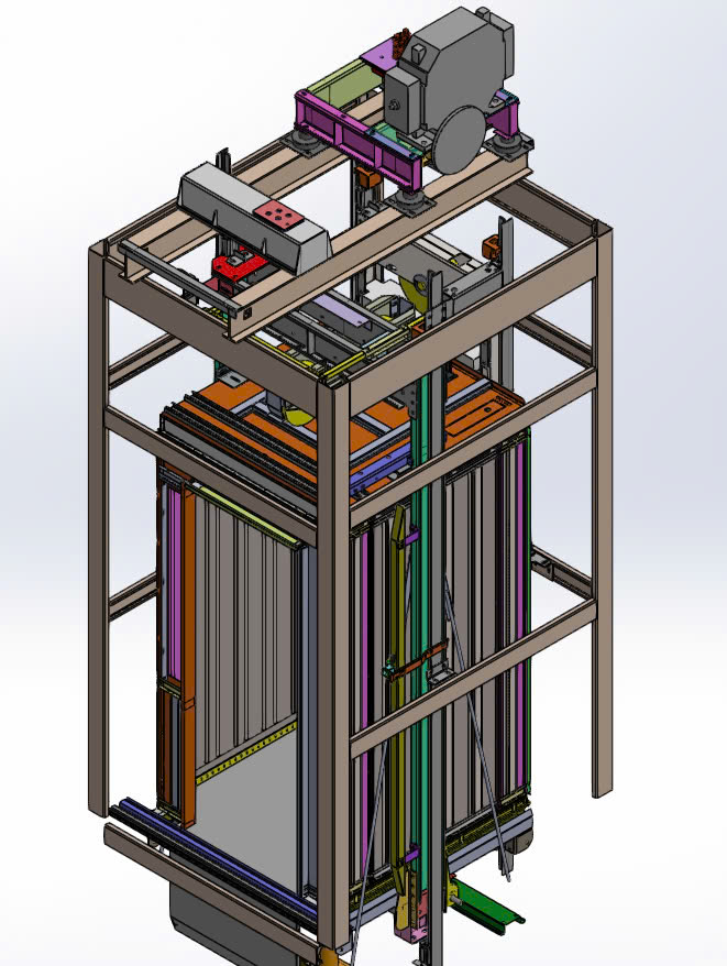 Bản vẽ kỹ thuật thang máy gia đình 4 người tại Ychi