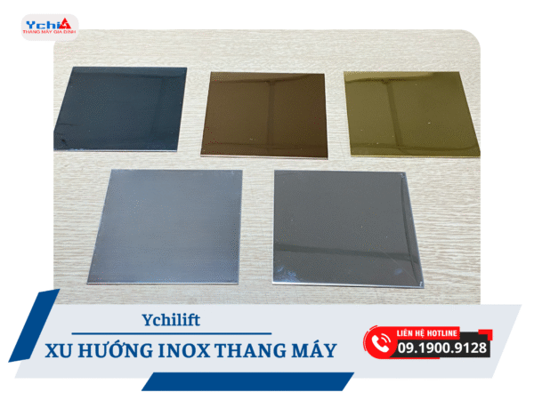 Một số mẫu inox sản xuất thang máy tại Ychilift