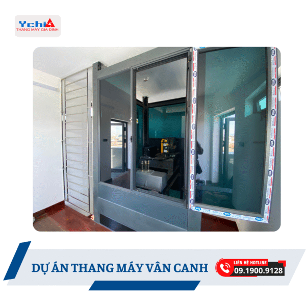 Phòng máy với đầy đủ công năng tại dự án thang máy Vân Canh của Ychilift
