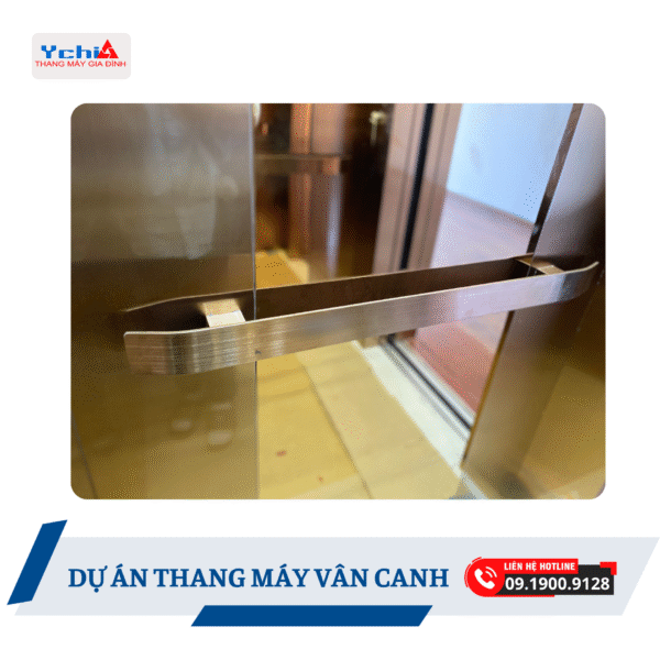 Thiết kế tay vịn sang trọng trong dự án thang máy Ychilift