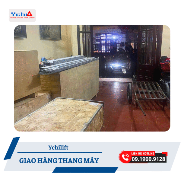 Giao hàng thang máy cho dự án cải tạo nhà tại Thanh Xuân