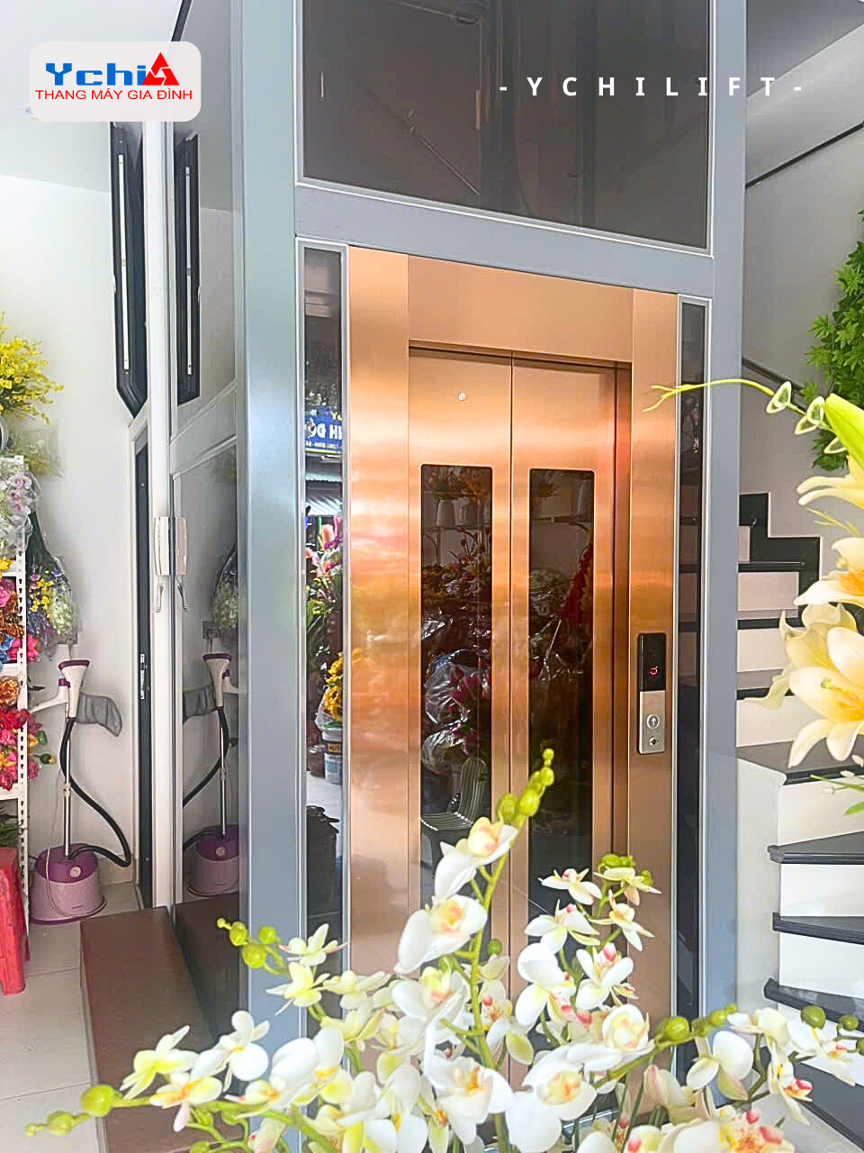 Dự án thang máy cho nhà cải tạo tại Hải Dương của Ychilift