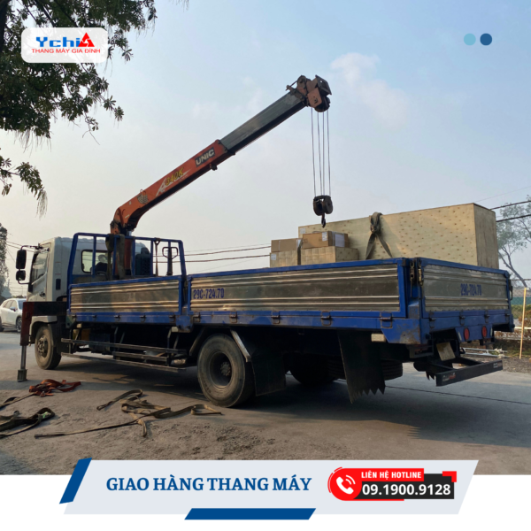 Quy trình giao hàng thang máy tại Ychi được chuẩn hóa từ đúc kết hơn 10 năm kinh nghiệm