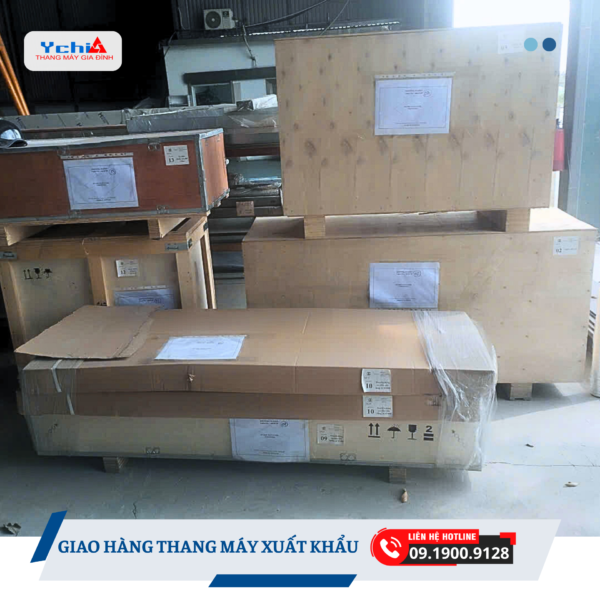 Các kiện hàng thang máy xuất khẩu Indonesia của Ychi