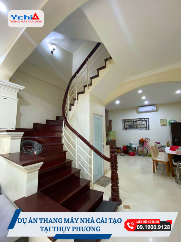 Công trình thang máy nhà cải tạo của Thang máy Ychi