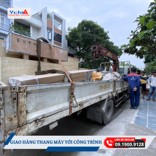 Quy trình giao hàng thang máy chuyên nghiệp của Ychi